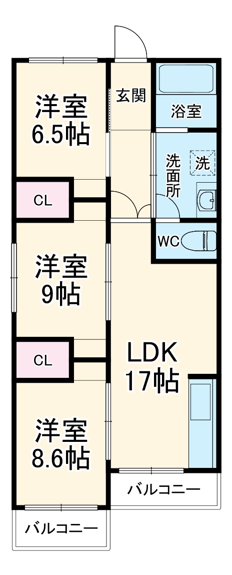 池上住宅の間取り