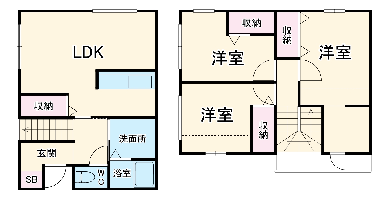 蜆塚1丁目貸家の間取り