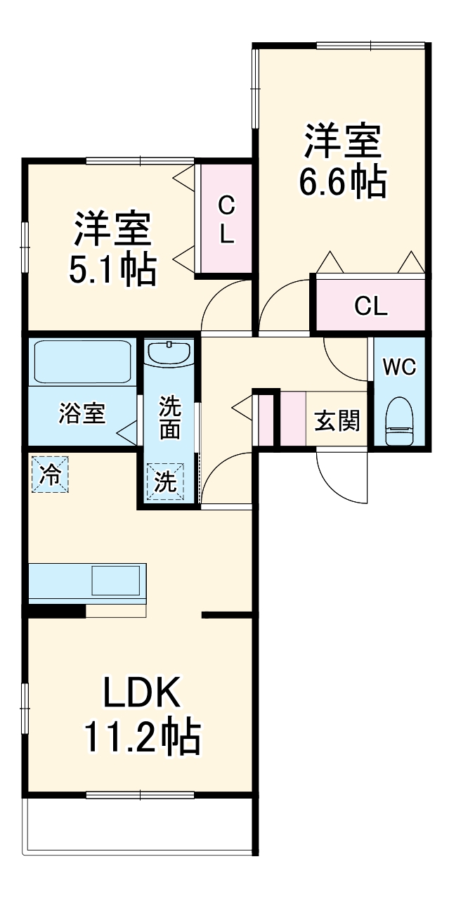 イーストピークヴィオレの間取り