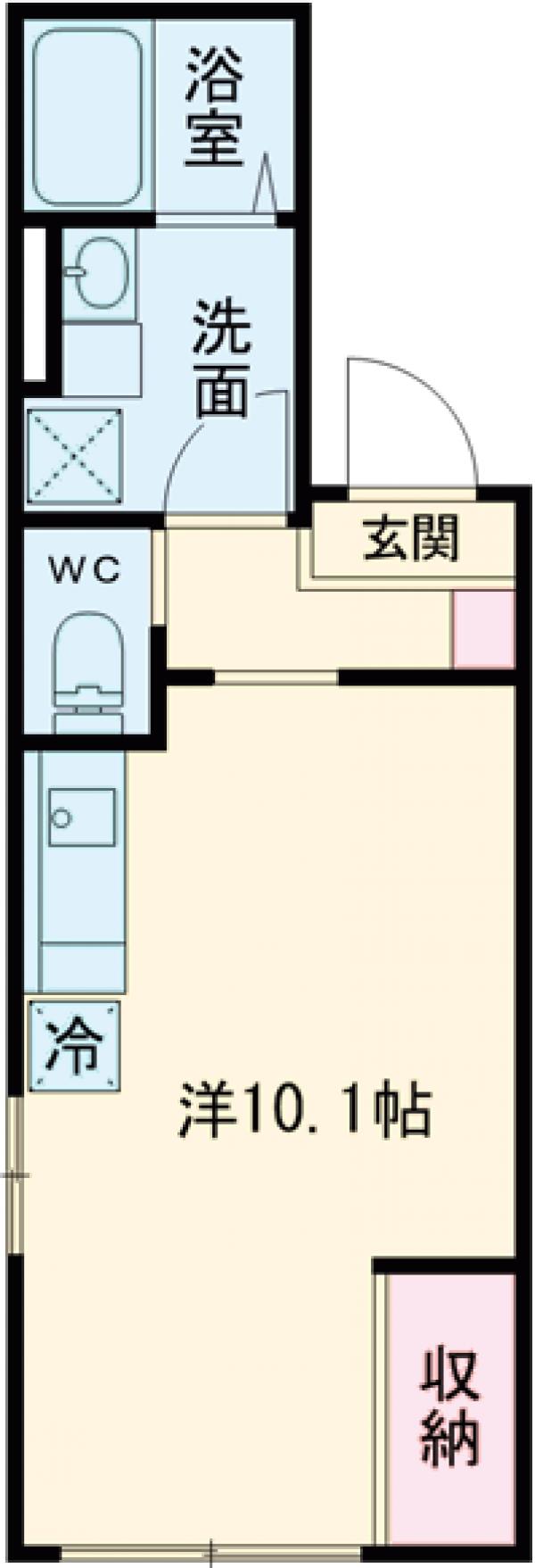 本所の完工年月(2023年5月)築の賃貸マンションの間取り