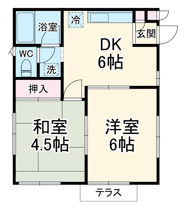 ハイムライラックBの間取り
