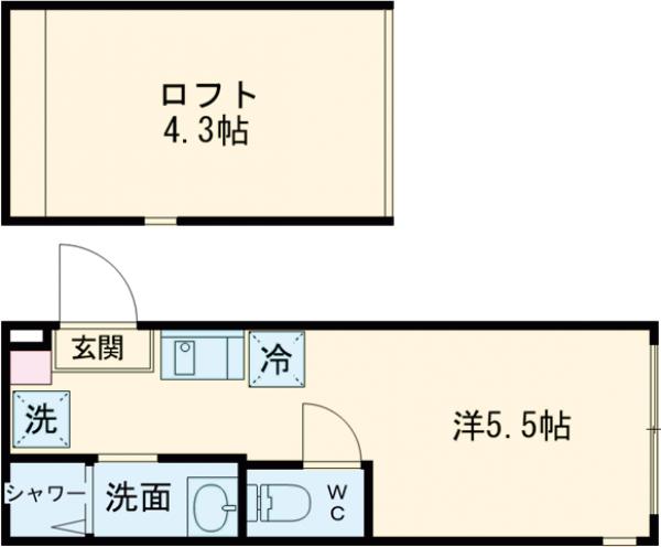 MJ TERRACE TAKASAGOの間取り