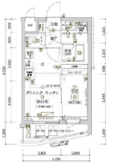 ECREDE赤羽SOUTHの間取り