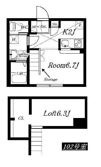 PRIMA Art 海老名の間取り