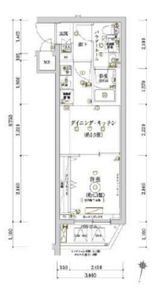 ECREDE赤羽SOUTHの間取り