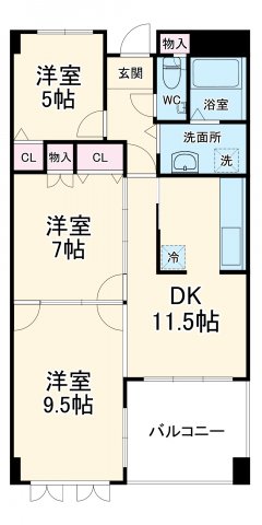 フロレアールくれはの間取り