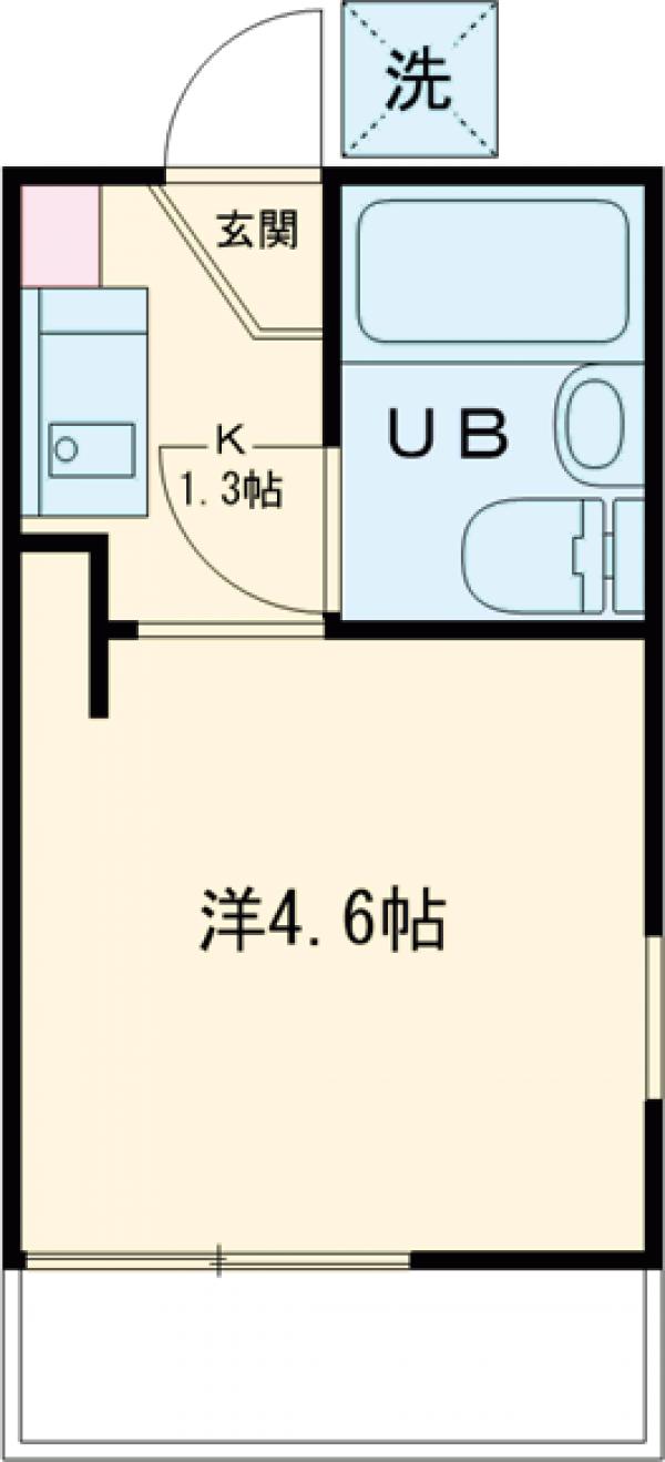 フラット根津2の間取り