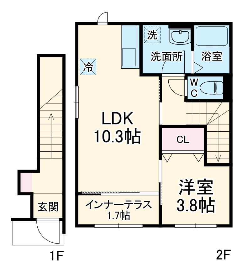 有馬8丁目新築アパート(仮の間取り