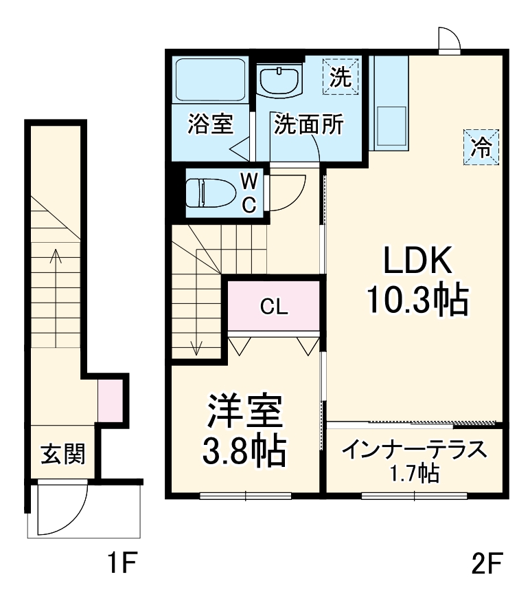 有馬8丁目新築アパート(仮の間取り