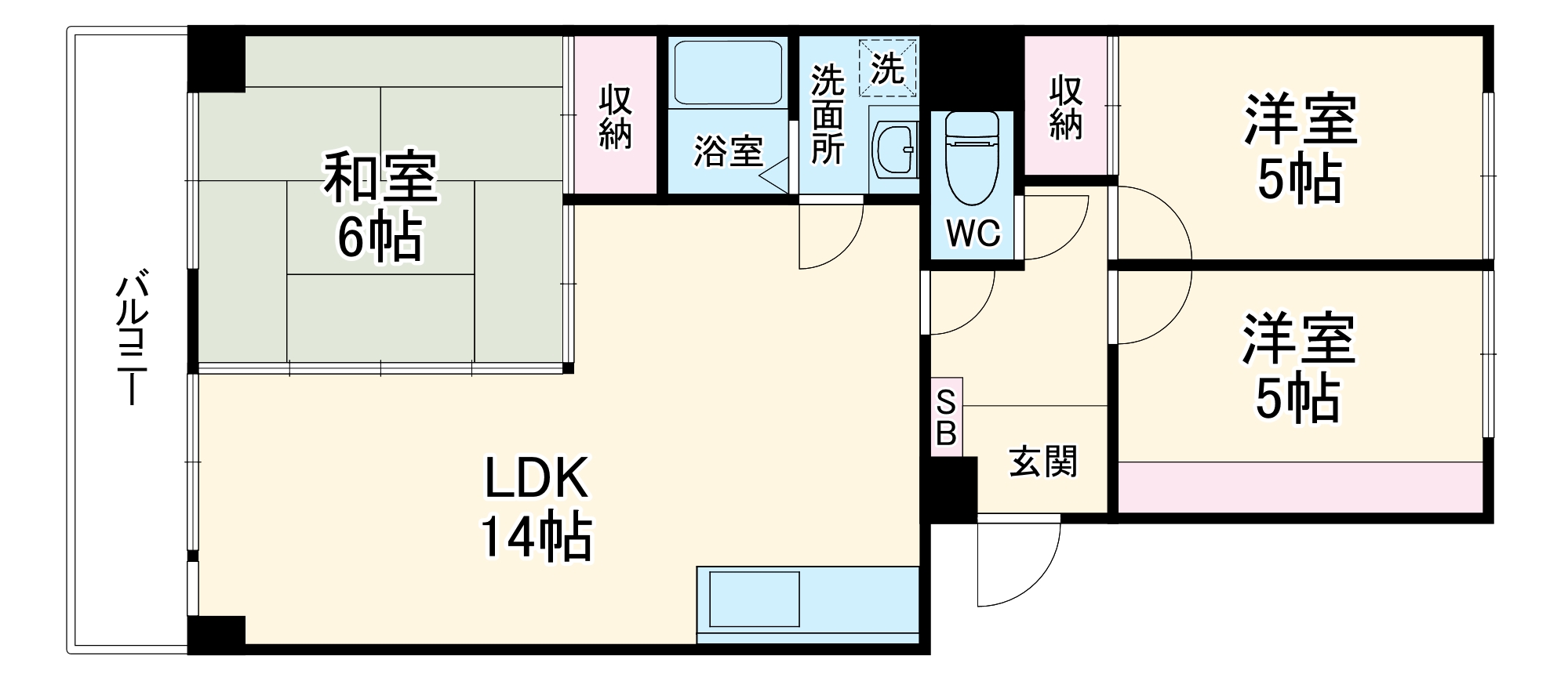 ノーメル香南の間取り