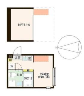 ハーモニーテラス春日町Ⅵの間取り