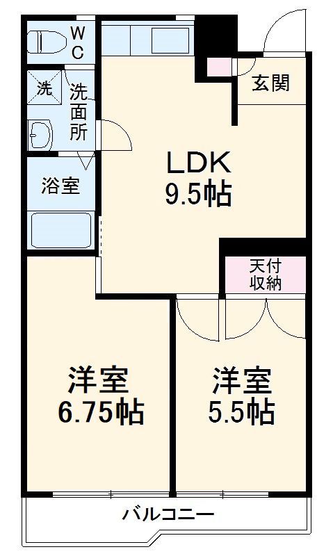 グリーンシャイン芝の間取り