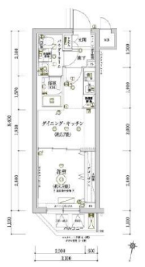 ECREDE赤羽SOUTHの間取り