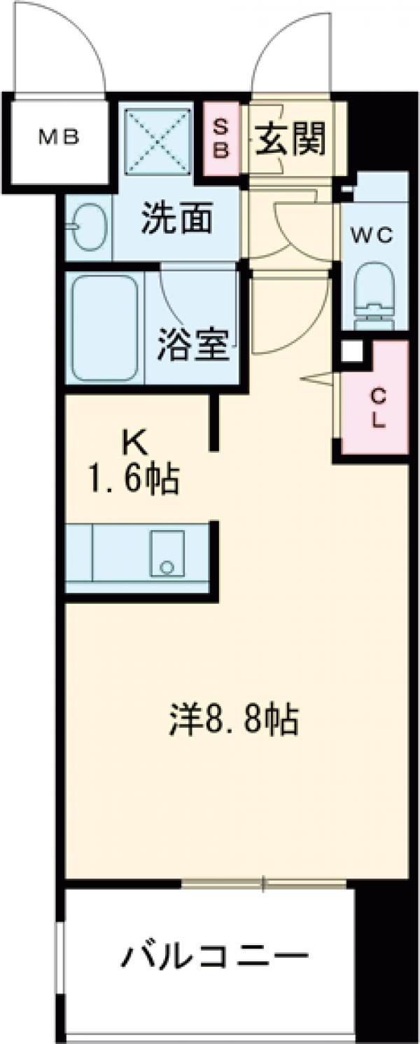 エンクレスト博多駅南SHAREの間取り