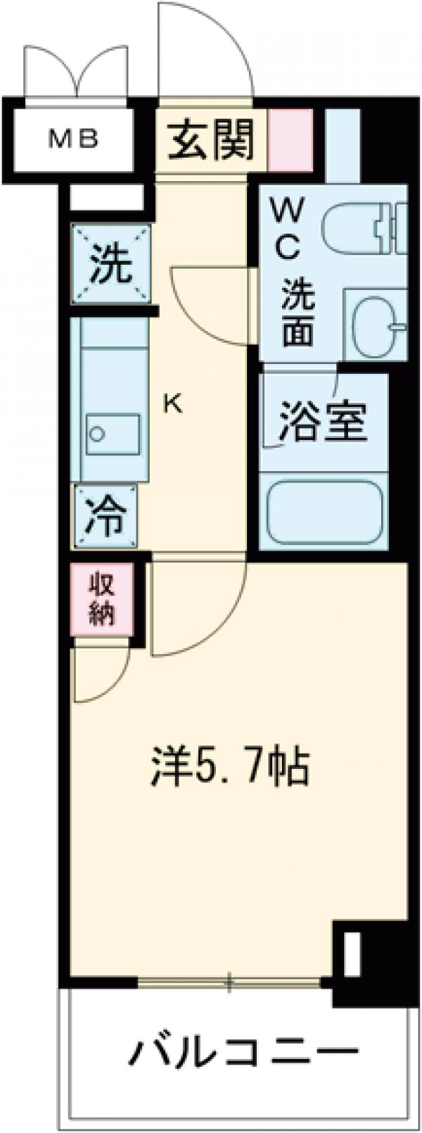 ライジングプレイス堀切の間取り