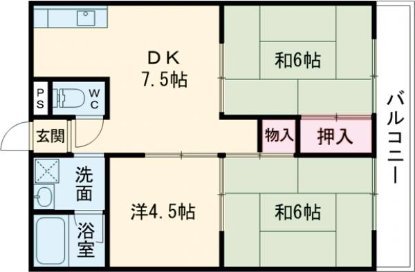 コーポ藤岡の間取り