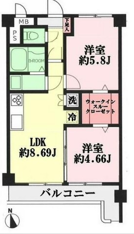 ビッグ武蔵野田無の間取り
