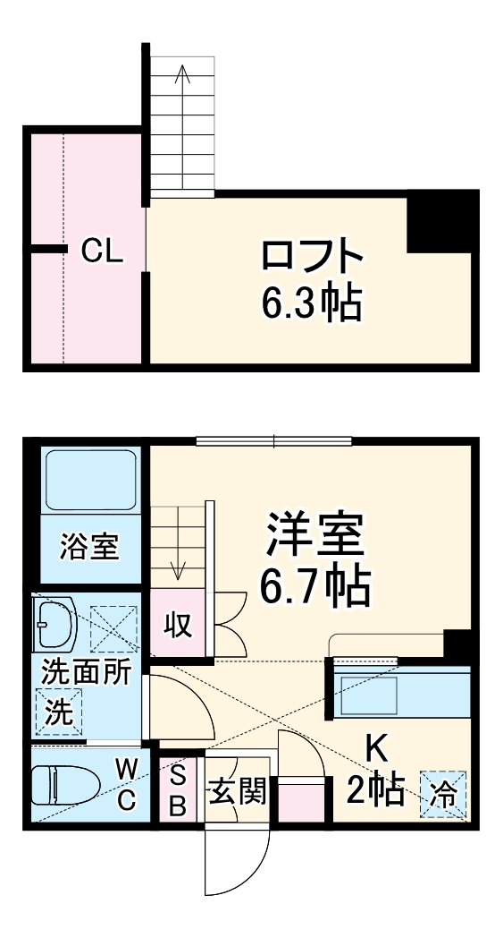 PRIMA Art 海老名の間取り