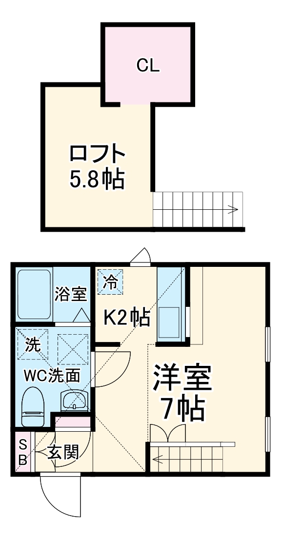 PRIMA Art 海老名の間取り