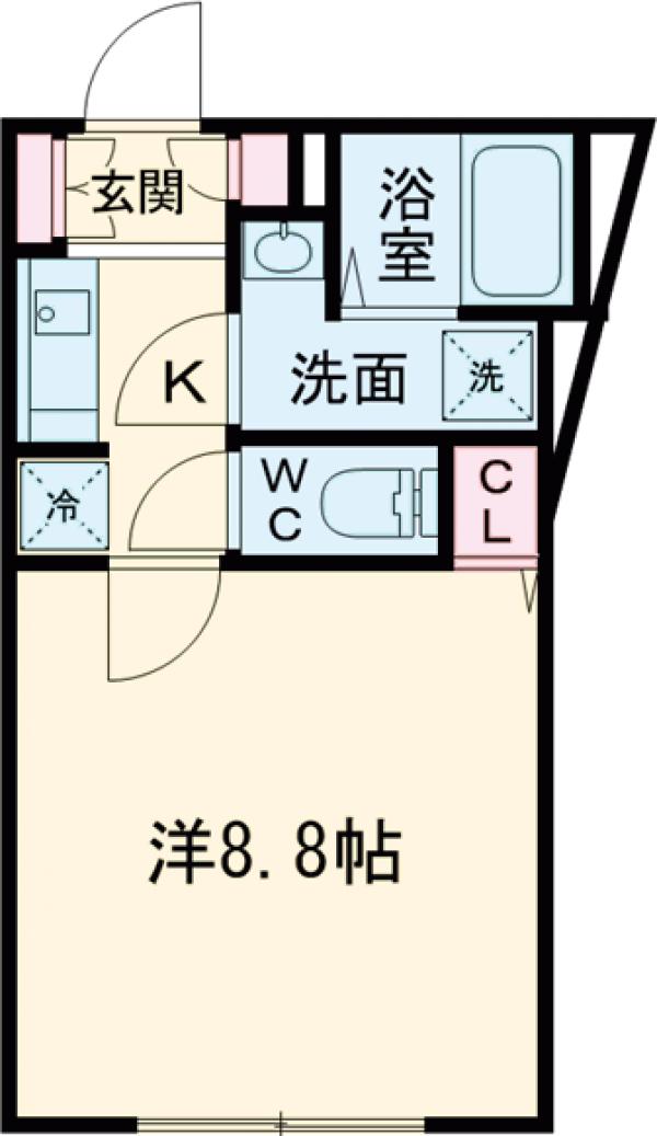 墨田の完工年月（2025年9月）築の賃貸マンションの間取り