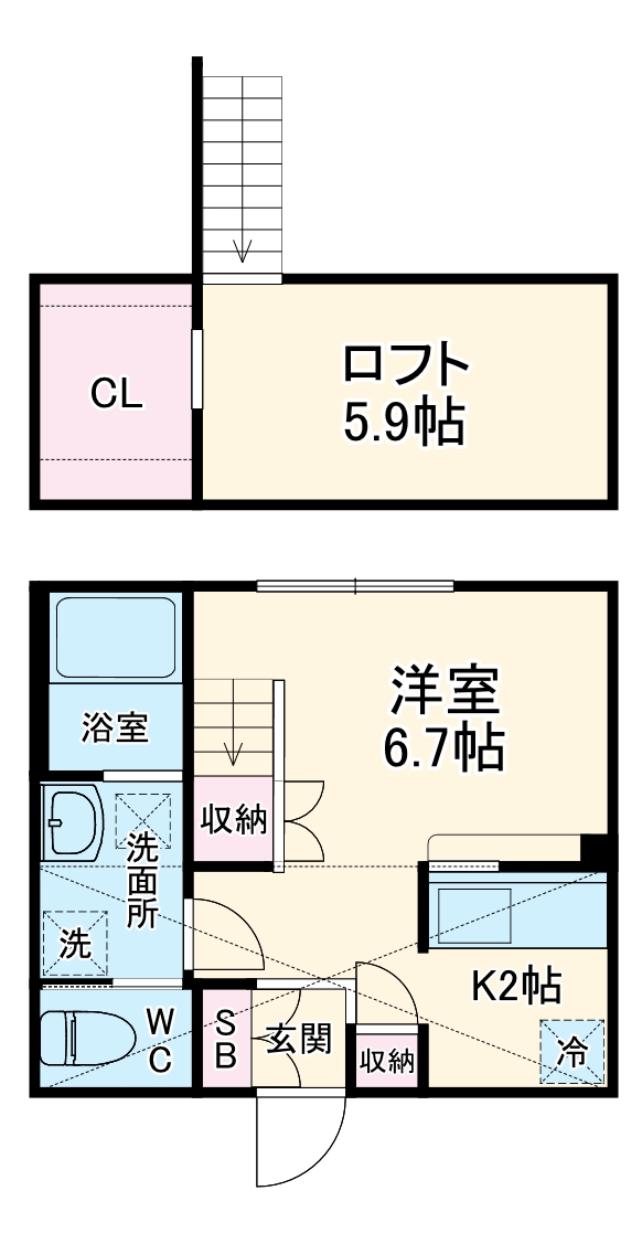 PRIMA Art 海老名の間取り