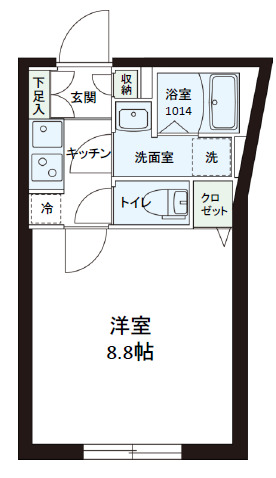 墨田の完工年月(2025年9月)築の賃貸マンションの間取り