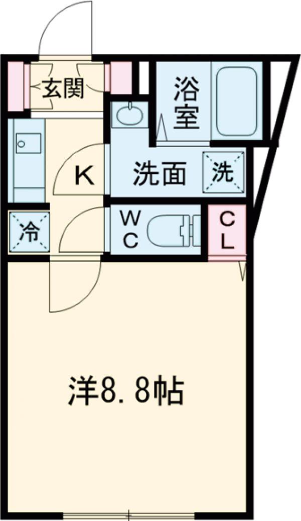 墨田の完工年月(2025年9月)築の賃貸マンションの間取り