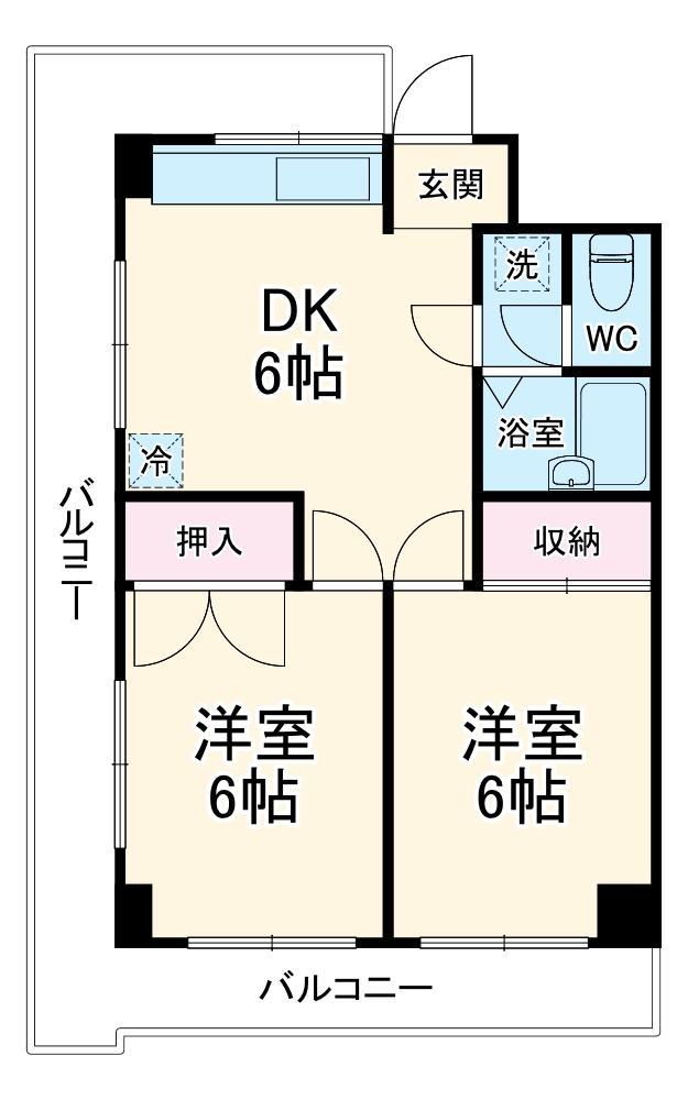 オートフラットの間取り