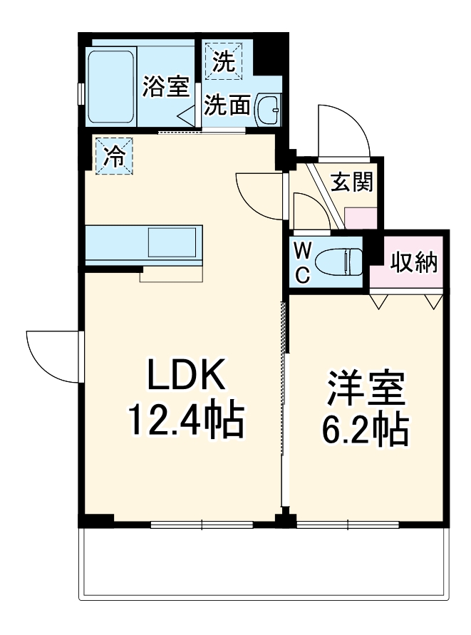 ベルヴィしなのの間取り