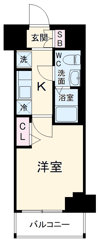 ラフィスタ川崎Ⅳの間取り
