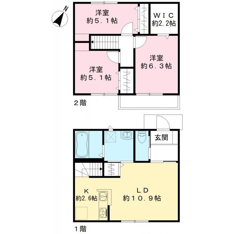 エルメゾンネクスト東宮原の間取り