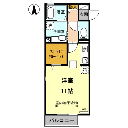 Rosemary/Marigold/Freesia Rosemaryの間取り