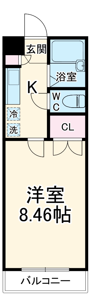 クレオ舞浜Bの間取り