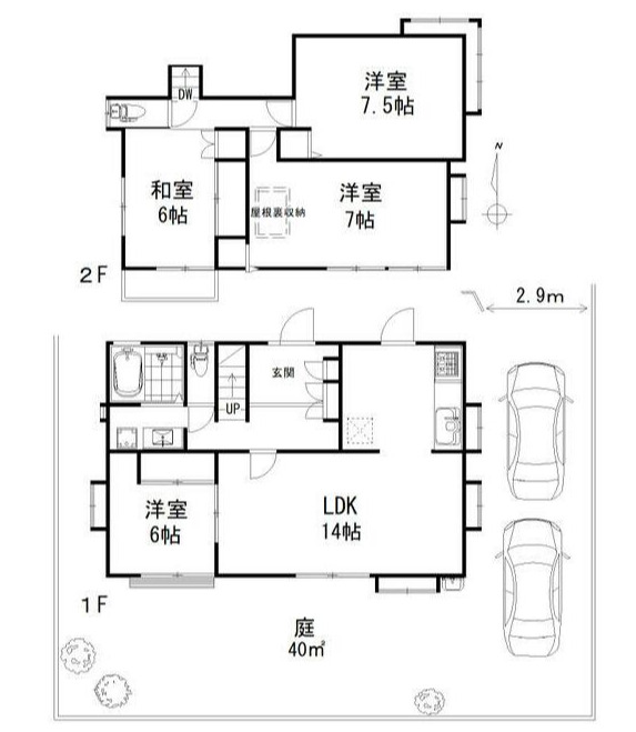 深谷市永田戸建の間取り