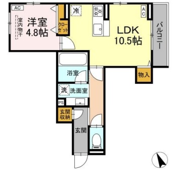 D-ROOM幕張町5丁目PJの間取り