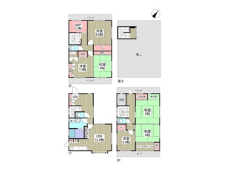 上峰一丁目戸建の間取り