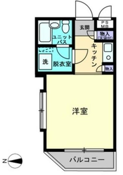 セザール第二西小山の間取り