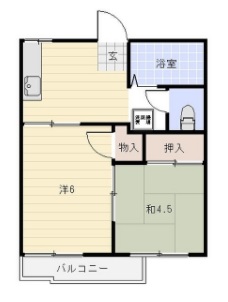 フォーブル京Ⅱの間取り