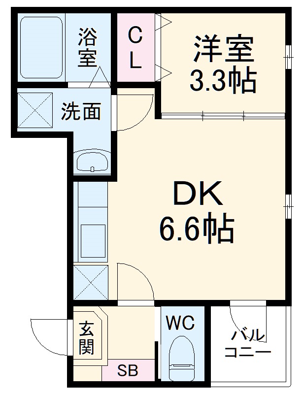 ハーモニーテラス中村中町Ⅳの間取り