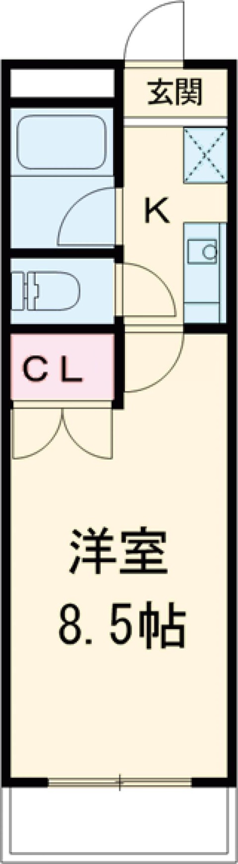 コーポノリクラAの間取り