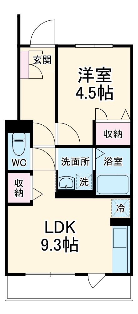 エメラルドの間取り