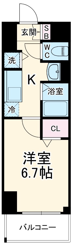 ルポルスタ湘南の間取り