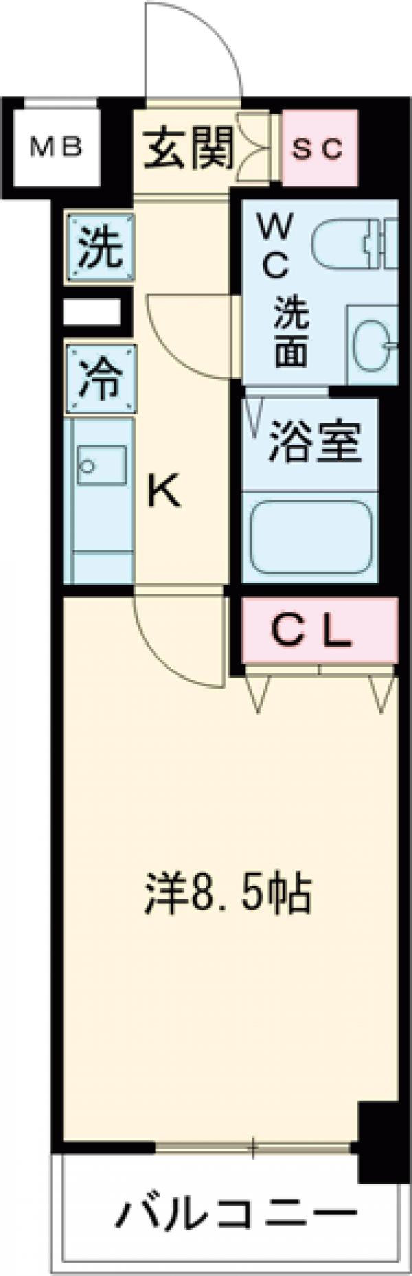 メイクスデザイン池袋EASTの間取り