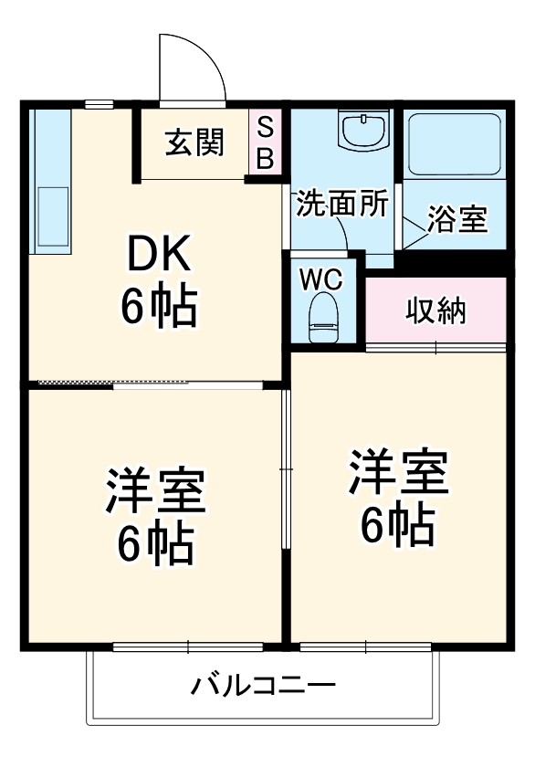 サンライズKの間取り