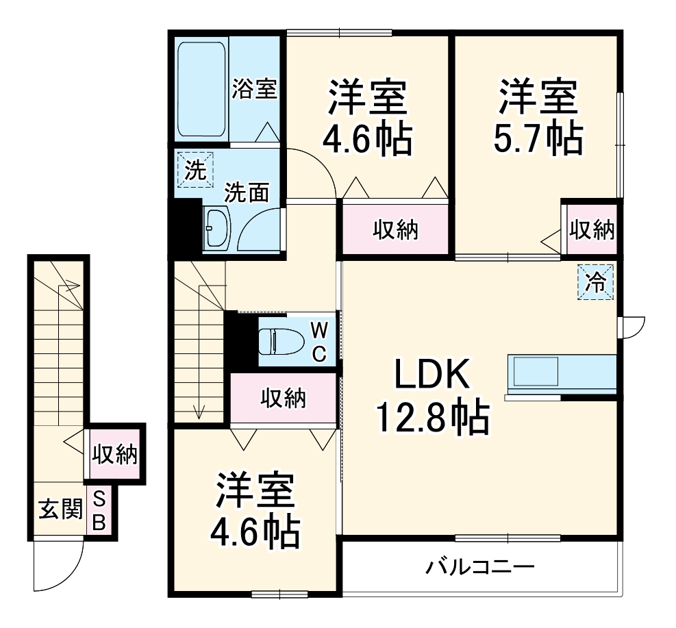 彩光館の間取り