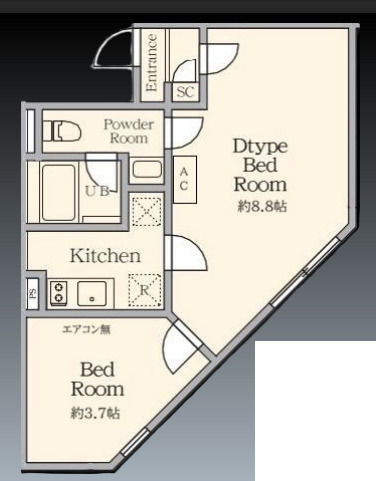 AGRACES北新宿Ⅱの間取り