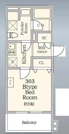 AGRACES北新宿Ⅱの間取り