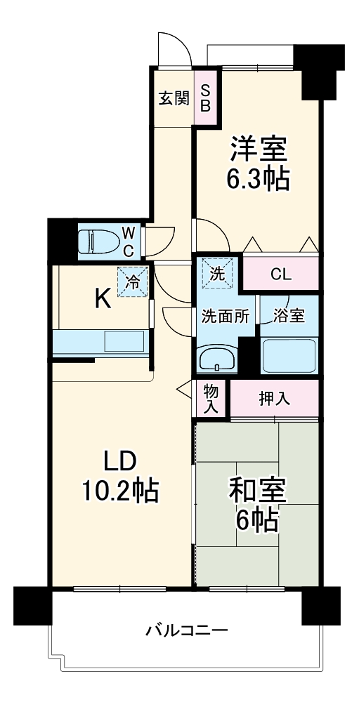 ルネ東大宮の間取り