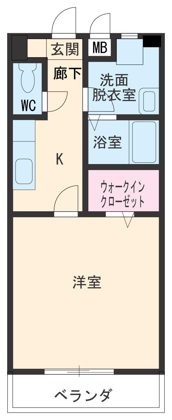 愛コーポレーションカネタの間取り