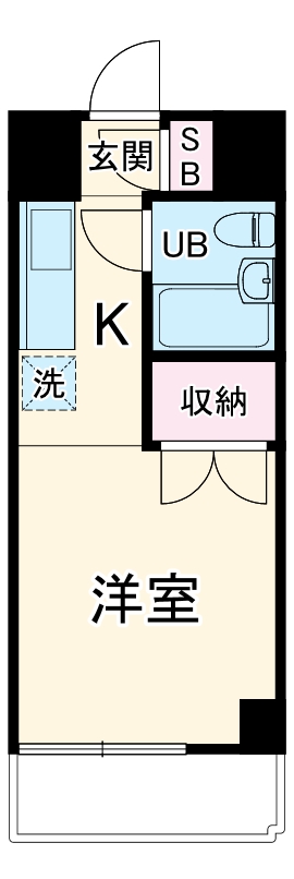 メゾンエステルナ西千葉の間取り